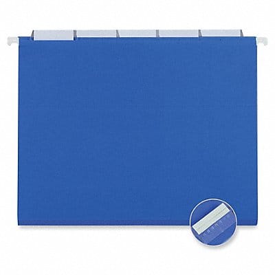 Hanging File Folders Letter Blue PK25