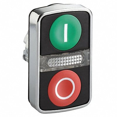 Multi-Head Push Button Illum 22mm Chrome