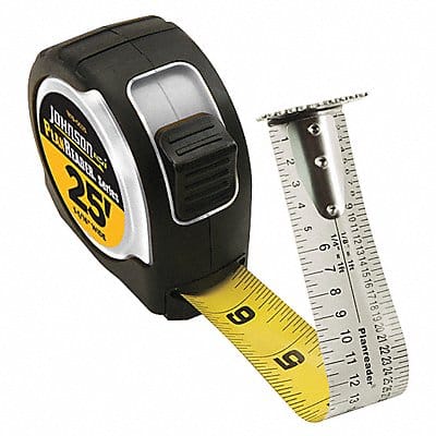 Tape Measure 1 In x 25 ft Chrome In.