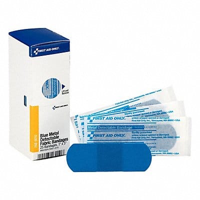 Metal Detectable Bandages Blue PK25