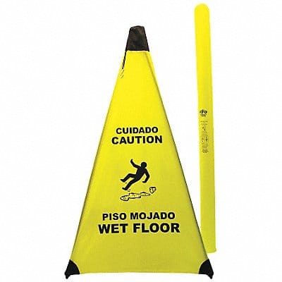 Soft Safety Sign Yellow Nylon 31 in H