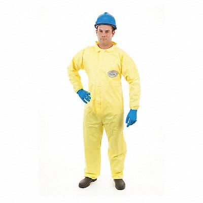 D8412 Collared Coverall Open Yellow 2XL PK12