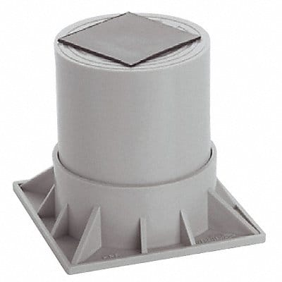 Heat Pump Riser Two Piece 6 in Gray