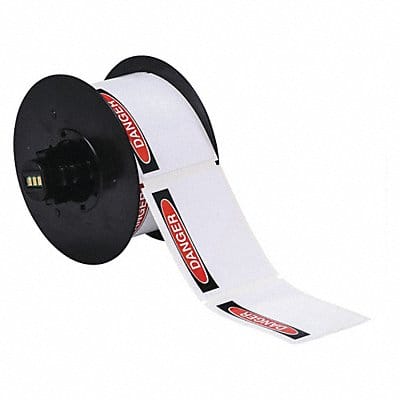 Label Danger 2-1/4 x 3 In Wht/Red/Blk