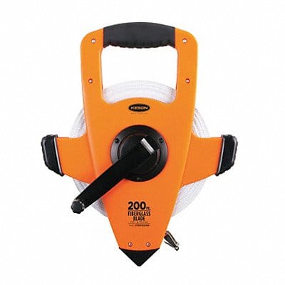 Long Tape Measure 1/2 In x 200 ft Orange