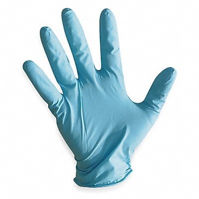 Disposable Gloves Nitrile L Blue PK100