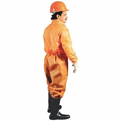 Collared Coveralls Orange M Elastic PK25