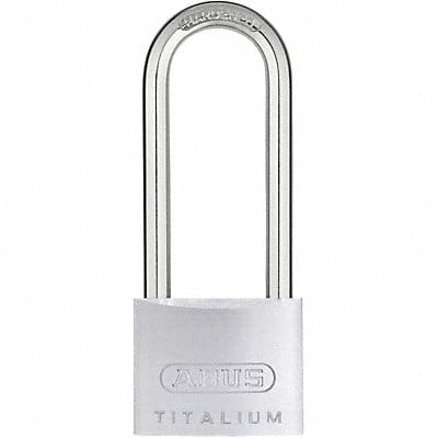 Keyed Padlock 55/64 in Square Silver