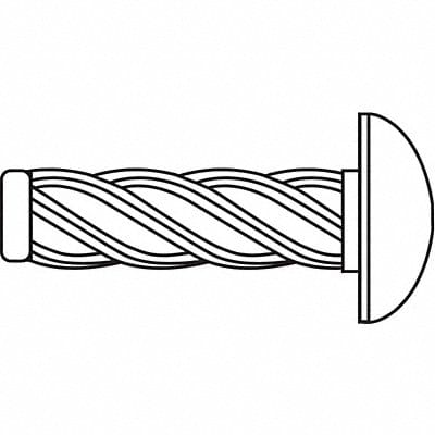 U-Drive Screw Zinc 1/8 L PK1000