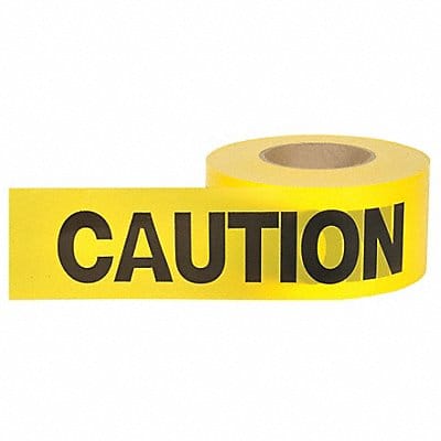 Barricade Tape Yellow 1 000 ft L 3 in