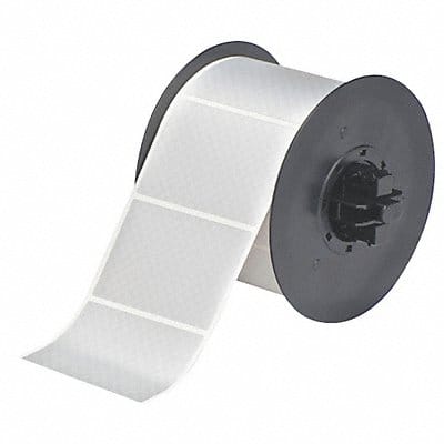 Label Tape Roll Metallic Silver 3 In.H