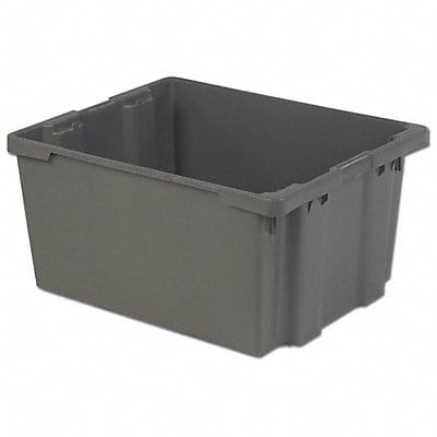 Stk and Nest Ctr Gray Solid Polyethylene