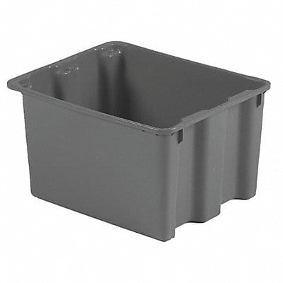 Stk and Nest Ctr Gray Solid Polyethylene