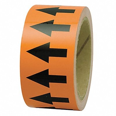 D4933 Arrow Tape Orange 1in W 108ft Roll L