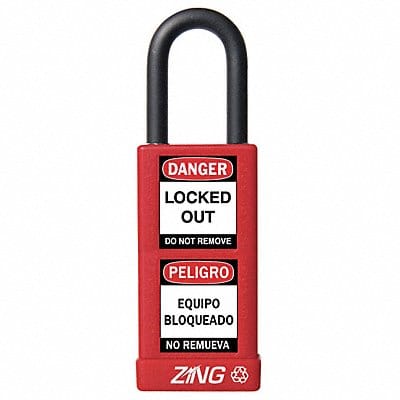 Lockout Padlock KD Red 3 H