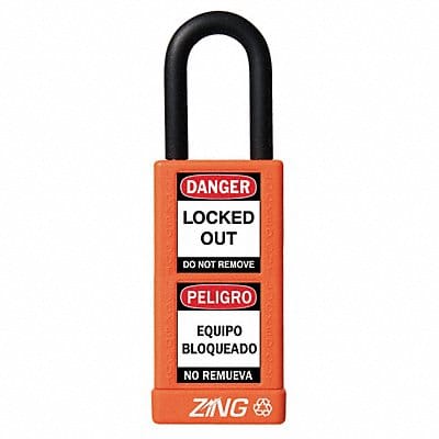 Lockout Padlock KD Orange 3 H