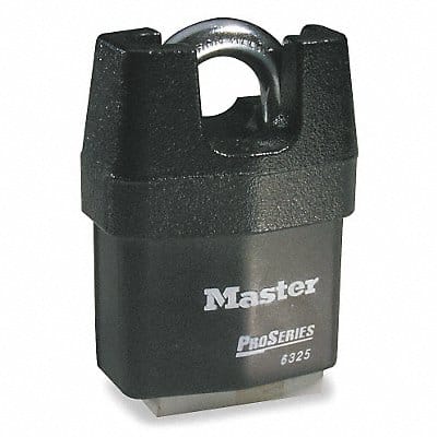 Keyed Padlock 7/8 in Rectangle Black