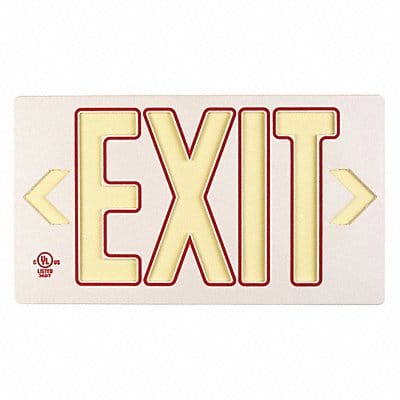 D6996 Exit Sign 8 3/4 in x 15 3/8 in Plastic