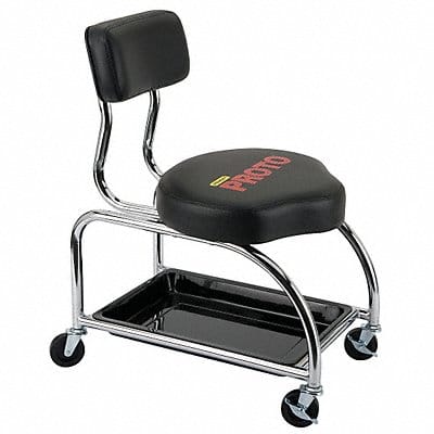 Tool Trolley Stool With Backrest 300 lb.