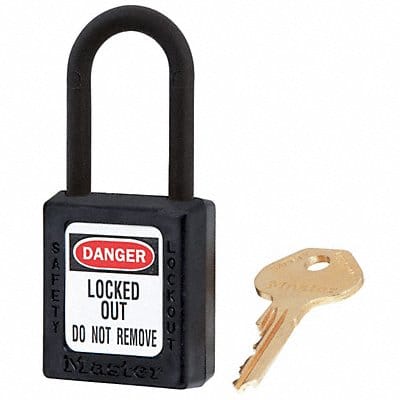 D5324 Lockout Padlock KA Black 1-3/4 H PK3