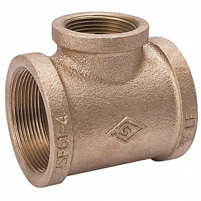 Tee Red Brass 3/4 x 3/4 x 1/2 in FNPT