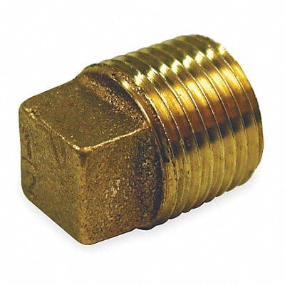 Solid Plug Red Brass 1/4 MNPT Class 125