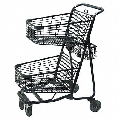 Two Tier Shopping Cart 29 in L 300 lb.