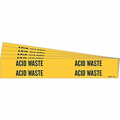 Pipe Marker Black Acid Waste PK5