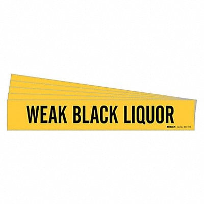 Pipe Marker Black Weak Black Liquor PK5