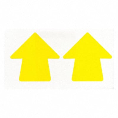 Floor Tape Yellow 2 inx2 in Arrow PK100