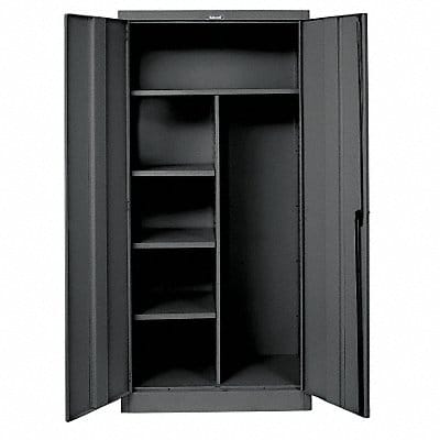 K4186 Storage Cabinet 78 x36 x24 Black 4Shlv