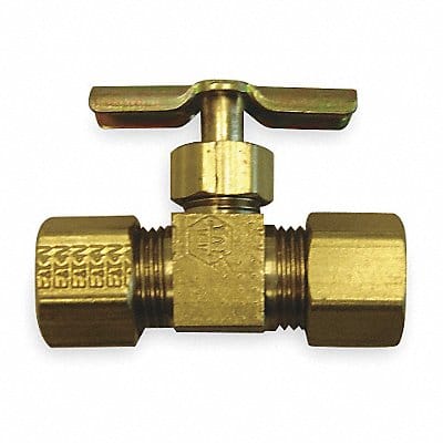 Needle Valve Straight Brass 1/4 In.