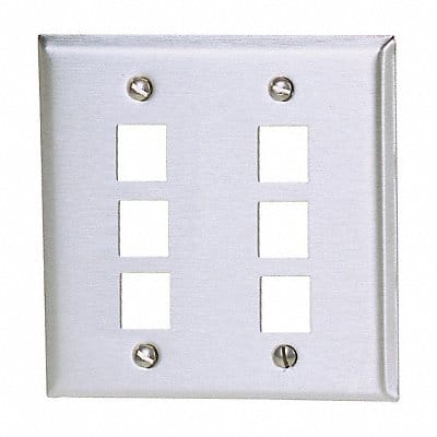 Wall Plate 6 Port