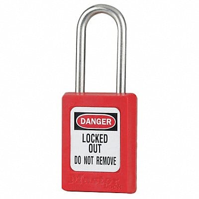 D5338 Lockout Padlock KA Red 1-7/8 H PK3