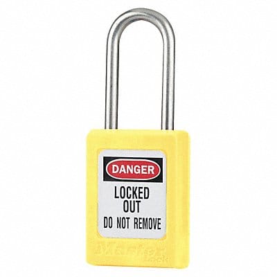 D5338 Lockout Padlock KA Yellow 1-7/8 H PK3