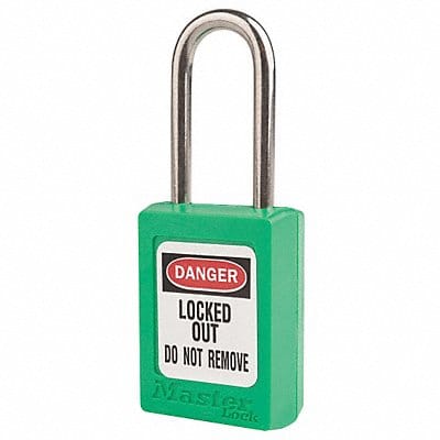 Lockout Padlock KA Green 1-13/16 H PK12