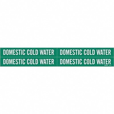 Pipe Marker Domestic Cold Water