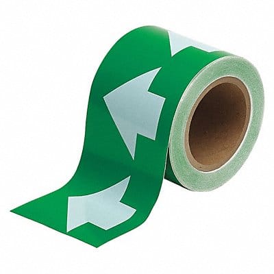 D3614 Pipe Marking Tape Grn 4in W 90ft Roll L