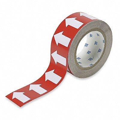 D3612 Pipe Marking Tape Red 1in W 90ft Roll L