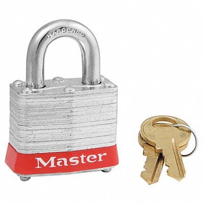 D5331 Lockout Padlock KA Red 1-1/4 H PK3