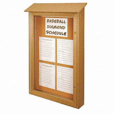 Enclosed Bulletin Board Tack 40 x52