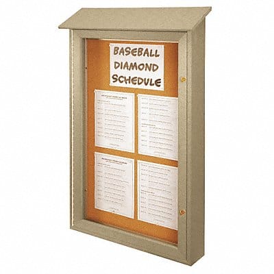 Enclosed Bulletin Board Tack 48 x32