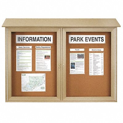 Enclosed Bulletin Board Tack 36 x45