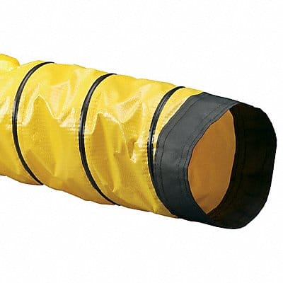 Ducting Hose 25 ft L Black/Yellow