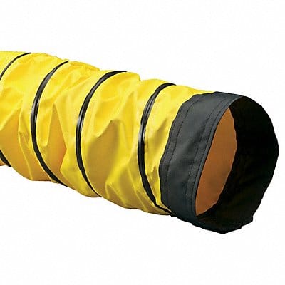 Ducting Hose 25 ft L Black/Yellow