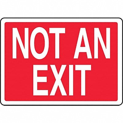 Exit Sign Not An Exit 10 X14