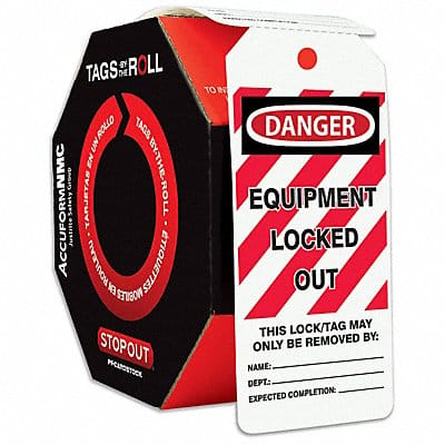 Danger Tag By The Roll 6-1/4X3 PK250