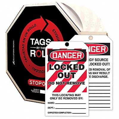 Danger Tag By The Roll 6-1/4X3 PK250