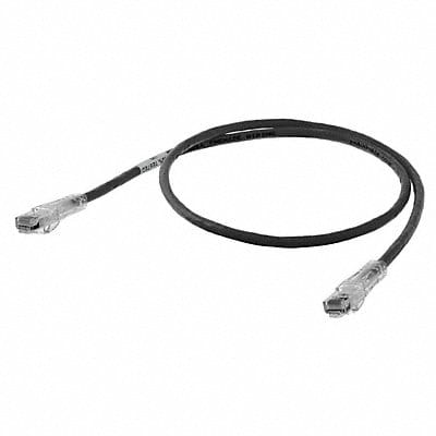 Patch Cord Cat 6 Clear Boot Black 10 ft.