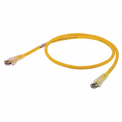 Patch Cord Cat 6 Clear Boot Yellow 3 ft.